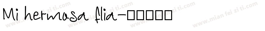 Mi hermosa flia字体转换
